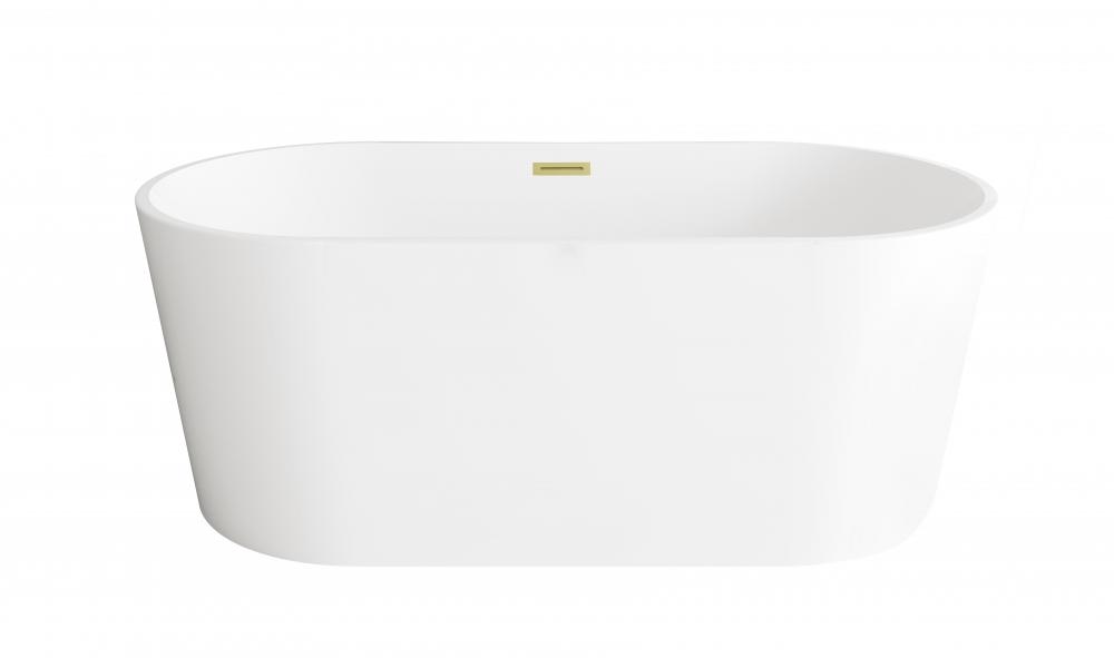 Bathtub 59.1 x 29.5 x 23 GW with BGD drain kit