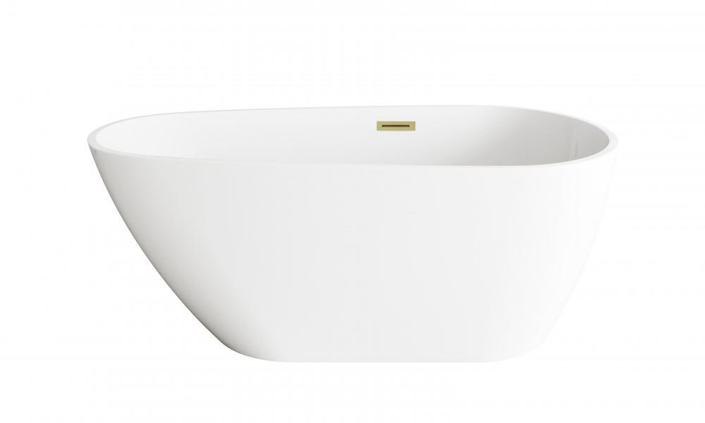 Bathtub 59.1 x 31.5 x 23 GW with BGD drain kit