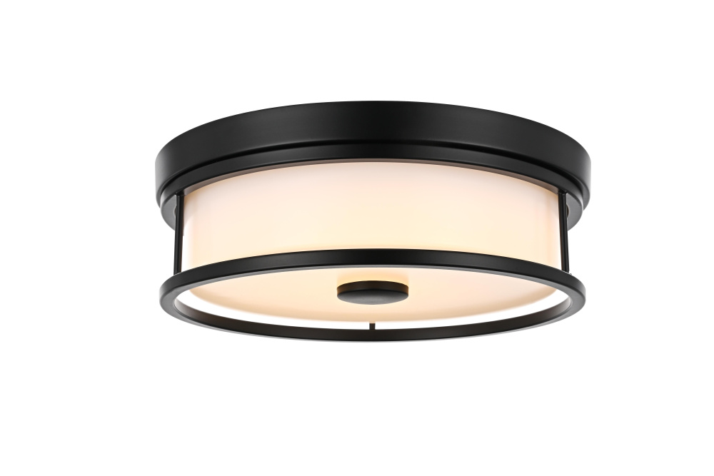 Kolson 12 inch LED Flush Mount in Black