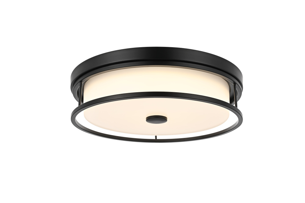 Kolson 16 inch LED Flush Mount in Black