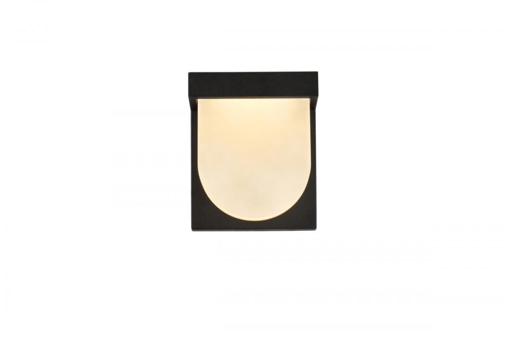 Raine Integrated LED wall sconce in black