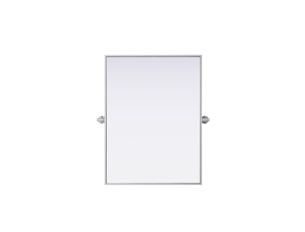 Metal Frame Mirror 24"W x 32"H Silver
