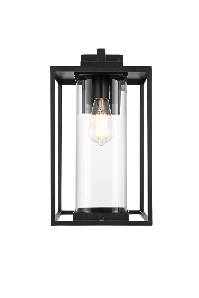 Memphis 8.5 inch Outdoor Wall sconce in Black