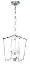 Elegant 1512D17PN - Denmark 4 light polished Nickel Pendant