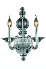 Elegant 7872W10C - Champlain 2 light Chrome Wall Sconce Clear Royal Cut Crystal