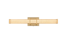 Elegant LD302W24SG - Ivaan 24 inch LED Wall Sconce in Satin Gold