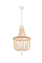 Elegant LD306D16BG - Jolie 16 inch Beaded Pendant in Beige