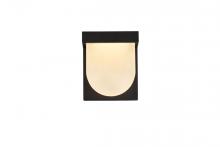 Elegant LDOD4009BK - Raine Integrated LED wall sconce in black