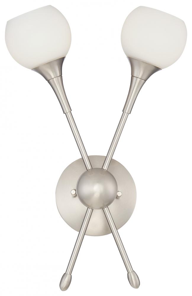 PONTIL - 2 LIGHT WALL SCONCE