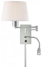 Minka George Kovacs P478-077 - 1 Light Swing Arm Wall Lamp W/LED Reading Lamp