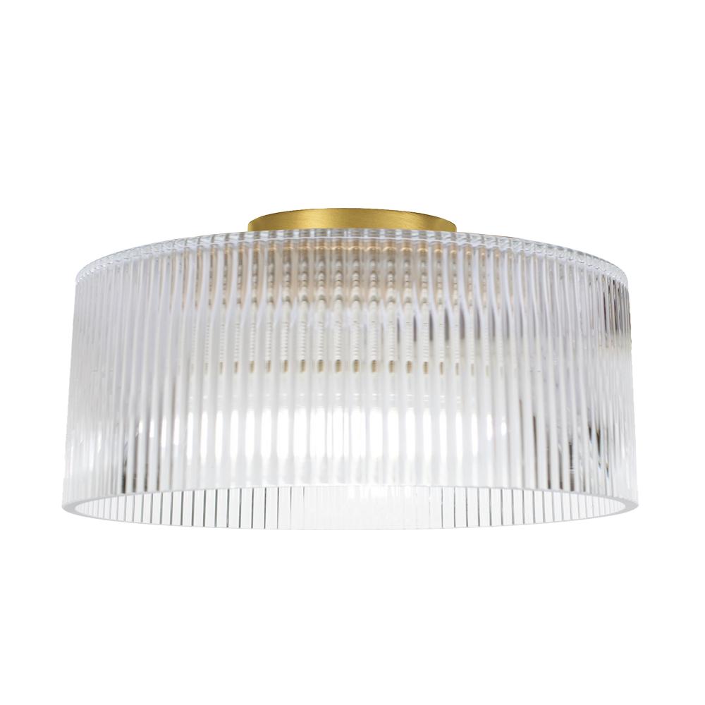 1LT Flush Mount, AGB w/ FL Glass